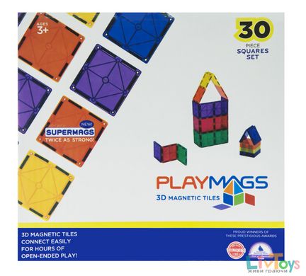 Конструктор Playmags магнитный набор 30 эл. PM154