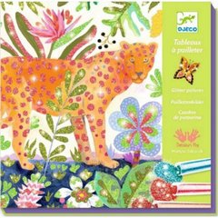 Художній комплект малювання кольоровими блискітками тропіки Djeco (DJ09509)