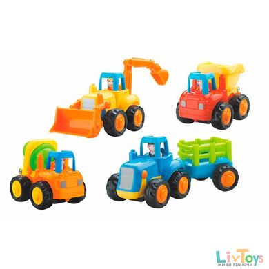 Набор игрушечных машинок Hola Toys Фермерская техника, 4 шт. (326)