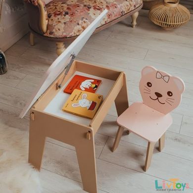 Вау!Детский стол! Отличный подарок для девочки! Стол с ящиком и стульчик для учебы, рисования, игры
