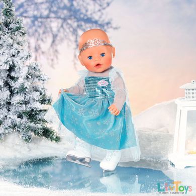 Набір одягу для ляльки BABY BORN - ПРИНЦЕСА НА ЛЬОДУ (сукня, ковзани, діадема)