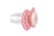 Пустышка ортодонтическая Nuvita NV7084 Air55 Cool 6m + "бант" светится в темноте розового цвета