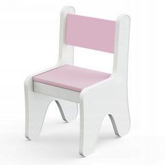 Стільчик для дитячої кімнати 55&times;37&times;33 дитячий зручний стілець для ігор, білий з рожевим