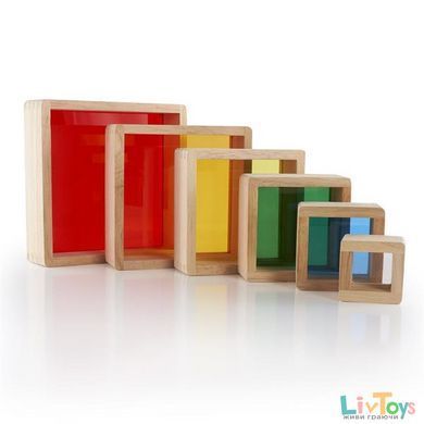 Игровой набор блоков Guidecraft Block Play Цветная пирамидка (G5066)