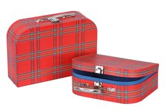 Набор игровых чемоданов (2 шт.) Goki Красные в полоску 60103G