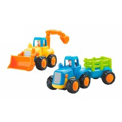 Набор игрушечных машинок Hola Toys Бульдозер и трактор, (326AB-6)