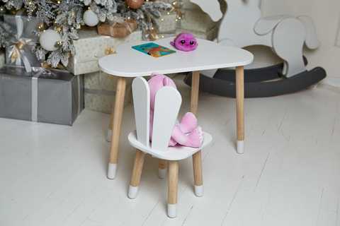 Детский столик и стульчик с принтом Единорог