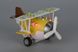 Літак металевий інерційний Same Toy Aircraft жовтий зі світлом і музикою SY8015Ut-1