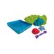 Набір піску для дитячої творчості - KINETIC SAND ЗАМОК З ПІСКУ (зелений, 454 г, формочки, лоток)
