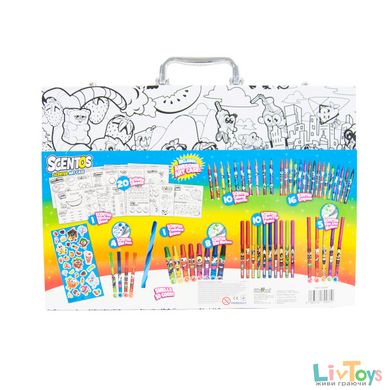 Ароматный набор для творчества - АРТ-КЕЙС (карандаши, ручки, маркеры, фломастеры, наклейки)
