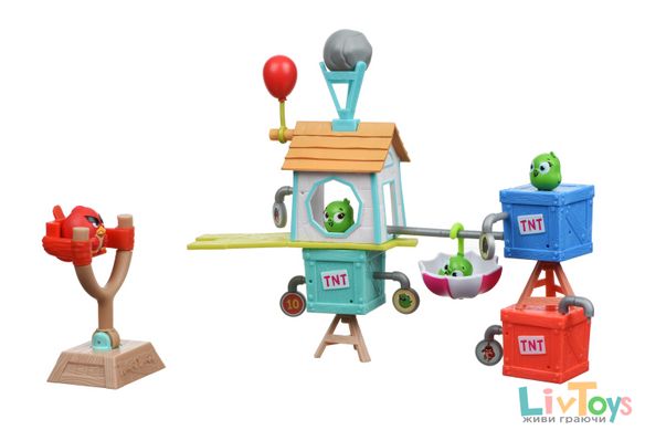 Набор Jazwares Angry Birds Medium Playset Pig City Build "n Launch Playset