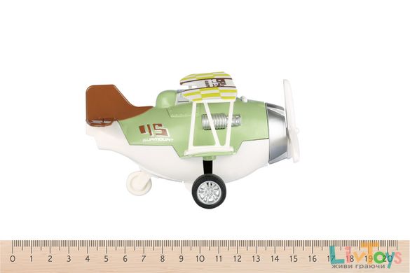 Літак металевий інерційний Same Toy Aircraft зелений SY8016AUt-2