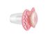 Пустышка симметричная Nuvita NV7085 Air55 Cool 6m + "бант" светится в темноте розового цвета