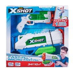 X-Shot Набір водяних бластерів Fast Fill Medium And Small, арт.56225