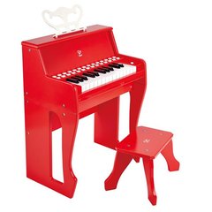 Піаніно дитяче 25 клавіш зі стільцем і підсвіткою червоне Hape (E0630)