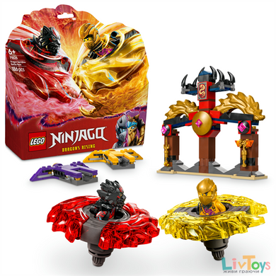 Конструктор LEGO NINJAGO Боевой набор дракона Спин-джитсу 186 деталей (71826)