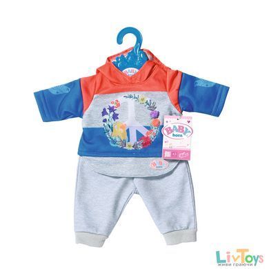 Набор одежды для куклы BABY BORN - ТРЕНДОВЫЙ СПОРТИВНЫЙ КОСТЮМ (синий)