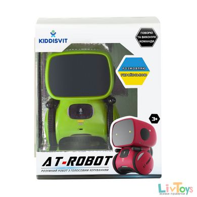 Інтерактивний робот з голосовим керуванням – AT-ROBOT (зелений, озвуч.укр.)