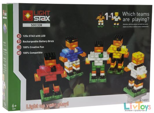 Конструктор LIGHT STAX с LED подсветкой Soccer S14001