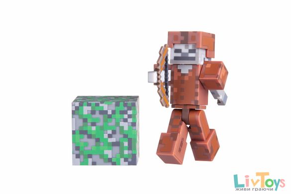 Колекційна фігурка Skeleton in Leather Armor серія 3, Minecraft