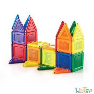 Магнитный конструктор Guidecraft PowerClix Solids, 44 детали (G9421)