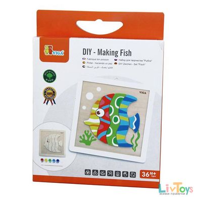 Набор для творчества Viga Toys Картина своими руками Рыбка (50687)