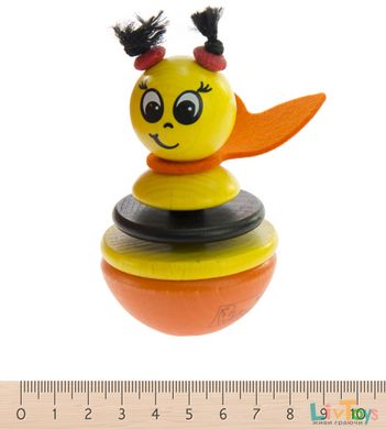Nic Игрушка-неваляшка деревянная Пчелка NIC61551