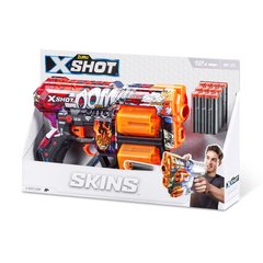 Скорострельный бластер X-SHOT Skins Dread Boom (12 патронов)