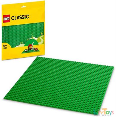 Конструктор LEGO Classic Базовая пластина зеленого цвета (11023)