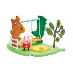 Ігровий набір Peppa - ІГРОВИЙ МАЙДАНЧИК ПЕППИ (гойдалки, фігурка Пеппи)