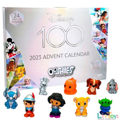 Адвент-календар Дісней 100 -  Подарунковий Набір ігрових фігурок Oоshies