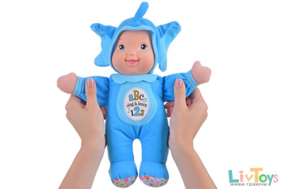 Кукла Baby's First Sing and Learn Пой и Учись (голубое слоненок)