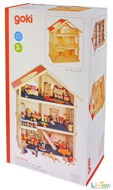 Кукольный домик goki 3 этажа 51957