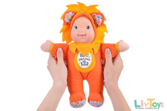 Кукла Baby's First Sing and Learn Пой и Учись (оранжевое Львенок)