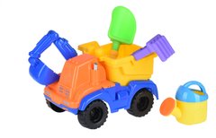 Набор для игры с песком Same Toy с экскаватором 4 шт оранжевый HY-1810WUt-2