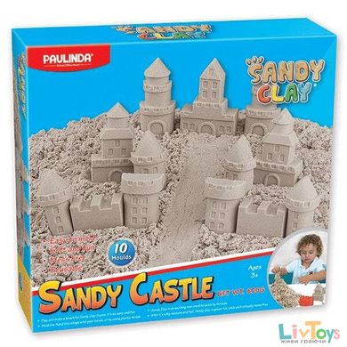 Песок для творчества Paulinda Sandy clay Sandy Замок 600г 10 ед PL-140022