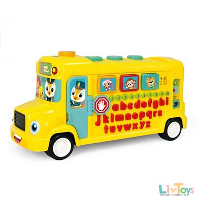Музична розвивальна іграшка Hola Toys Шкільний автобус (3126)