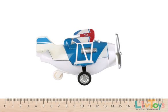 Літак металевий інерційний Same Toy Aircraft синій SY8013AUt-2