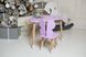 Детский столик тучка и стульчик бабочка фиолетовый. Столик для игр, уроков, еды