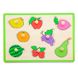 Дерев'яна рамка-вкладиш Viga Toys Кольорові фрукти (50020)