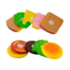 Игрушечные продукты Viga Toys Деревянные гамбургер и сэндвич (50810)