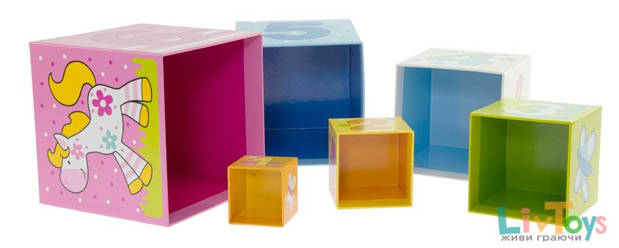 Кубики картонные goki Учимся считать 58508