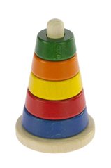 Nic Пирамидка деревянная разноцветная NIC2311