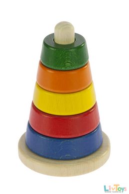 Nic Пирамидка деревянная разноцветная NIC2311