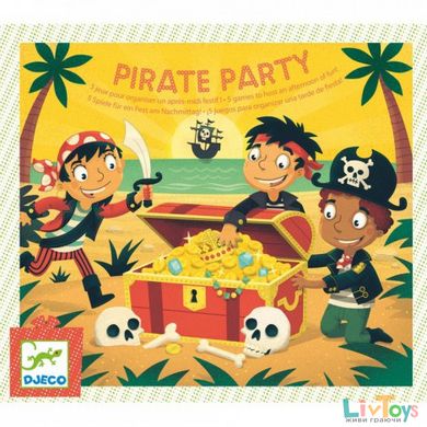 Игровой детский набор для праздника пиратская вечеринка Djeco (вечеринка принцесс, vroom) (DJ02095)