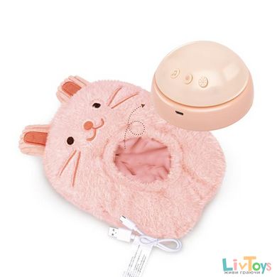 Музыкальная игрушка-ночник Hape Зайчик розовый (E0114)