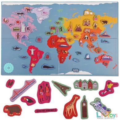 Магнітна карта Світу MiDeer "Hello World" (MD1018)