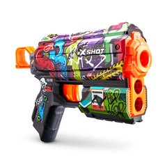 Скорострільний бластер X-SHOT Skins Flux Graffiti (8 патронів)