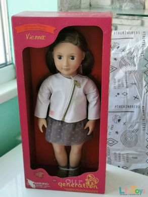 Кукла Our Generation Виена в розовой кожаной куртке 46 см BD31101Z