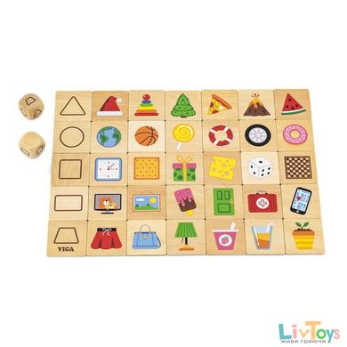 Деревянный пазл-игра Viga Toys Изучаем формы (44506)